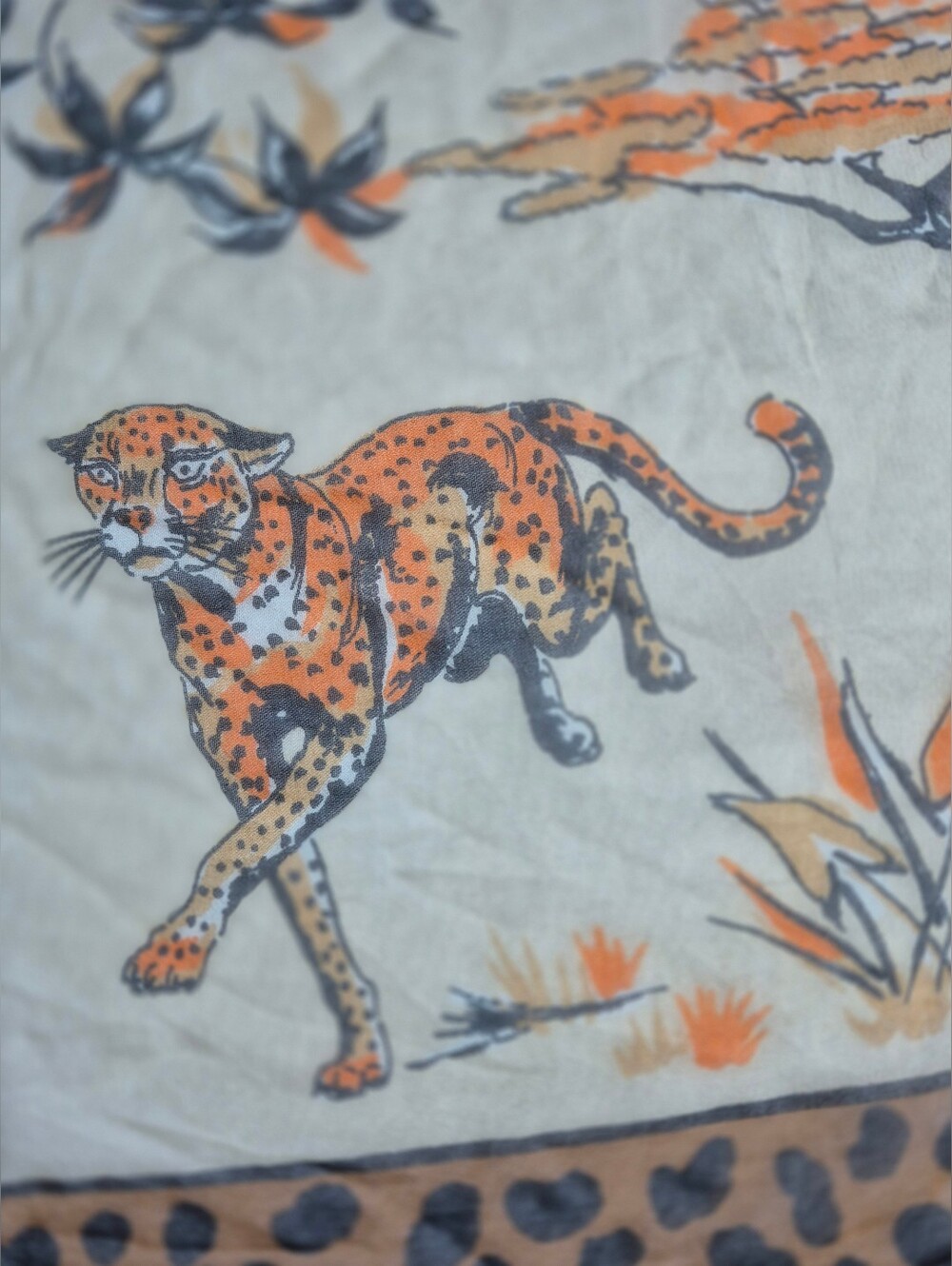 1960s-1970s.Vintage Boho Y2K Burmel Square Sheer Silk-Rayon Blend Scarf 23"×23" - Picture 6 of 9